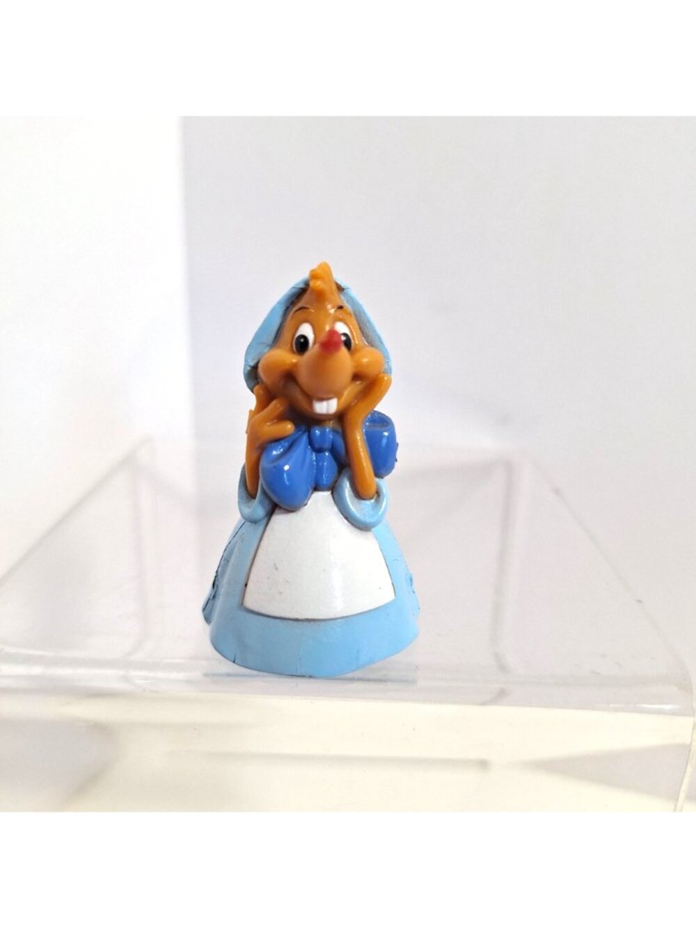 Cinderella Mouse Suzy PVC Figure 2 Inch Blue Dress Vintage Disney - Picture 2 of 10